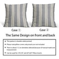 thumbnail image 6 of Sage Green Pillow Covers 18x18 Inch Set of 2 Modrn Grey Polka Dot Boho Striped Pattern Tan Cream Print Decorative Throw Pillowcases Outdoor Neutral Cushion Cases Decor for Sofa Couch Bed, 6 of 6