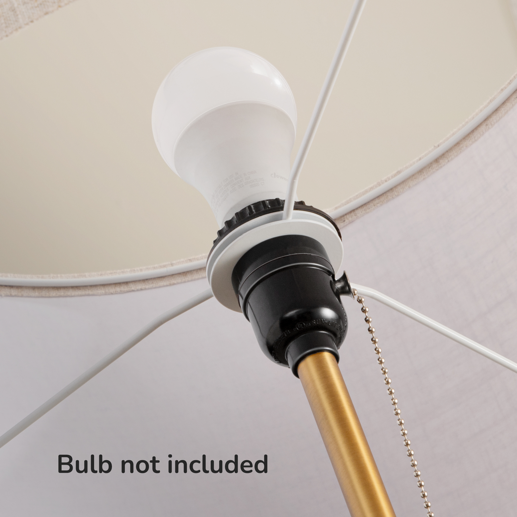 EDISHINE 62 inch Vintage Floor Lamps for Living Room, Retro Floor Lamps,  Contemporary Wooden Standing Lamp with Chain Switch,Gold