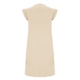 thumbnail image 2 of TaTaai Women's Solid Sleeveless Round Neck Midi Dress with Side Slit and Pockets Loose Fit Casual Summer Office Daily Wear Knee-Length Flowy Long Dress Gift, 2 of 6