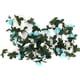 thumbnail image 2 of de decorativa Flor de rosa artificial Pao de vid con hojas verdes Decoración del jardín de la boda del hogar Accesorios colgantes Azul + Blanco LHCER 1, 2 of 8