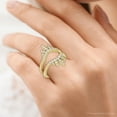 thumbnail image 2 of Pompeii 1ct TW Diamond Wedding Guard Band Insert Engagement Ring 14k Gold Lab Grown, 2 of 3