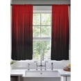 thumbnail image 2 of Dark Red Black Ombre Sheer Curtains 72 Inch Length 2 Panels Set Window Treatments, Modern Abstract Art Striped Gradient Rod Pocket Semi Curtains for Living Room/Bedroom/Kitchen Décor, 104"W x 72"L, 2 of 7