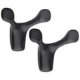 thumbnail image 1 of 2 ganchos de pared modernos para colgar en la pared con soportes para tornillos. Negro, 1 of 9