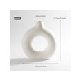thumbnail image 2 of 1pc Solid Color Flower Vase, Modern White Porcelain Flower Arrangement Container, For Home Decor, 2 of 5