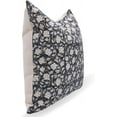 thumbnail image 3 of Fabdivine Block Print Throw Pillow Cover, 18x18 Inch Duck Canvas Decorative Cushion Cover, Floral Boho Design Blue Pillow Cover for Sofa And Couch, 3 of 5