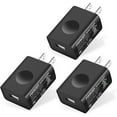 thumbnail image 1 of FONKEN USB Wall Charger, 3-Pack 5V 2A Power Adapter Universal Travel USB Plug Cell Phone Block Cube Compatible With iPhone, iPad, Google Nexus, Samsung, LG, HTC, Moto, Kindle and More, 1 of 1