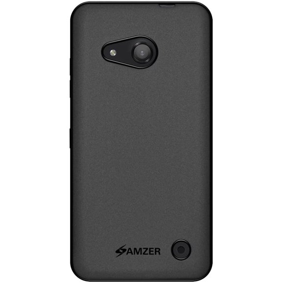Amzer Pudding Soft Gel TPU Skin Fit Case Cover for Microsoft Lumia 550-Retail Packaging, Black