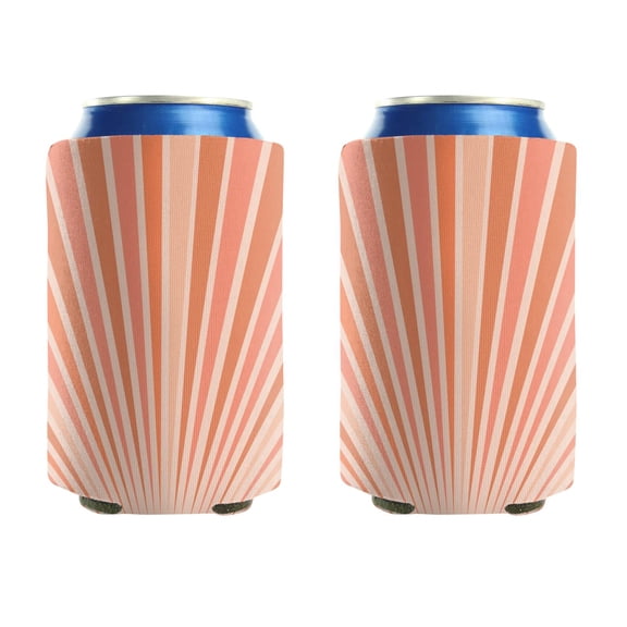 2 Pieces Can Cooler Sleeves Insulated Collapsible Can Sleeves Sun Sunshine Can Cooler Sleeve for Energy Drink & Beer