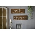 thumbnail image 2 of Sintosin Farmhouse Together is My Favorite Place to Be Rustic Wooden Wall Decor 20", Hanging Entryway Wall Sign with Quotes for Home Decor Bedroom Living Room, 2 of 5