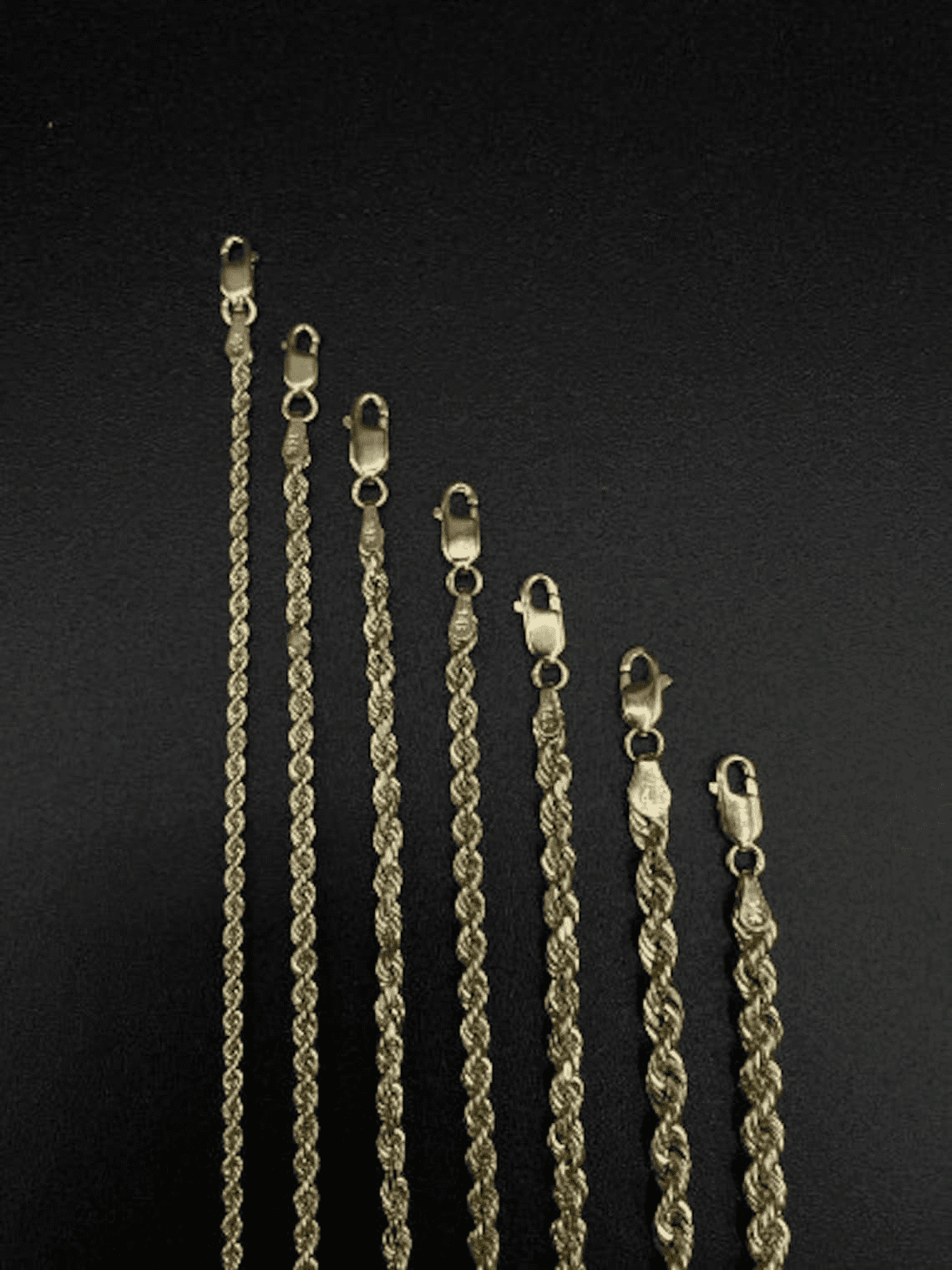 14k Solid Yellow Gold Rope Chain Chain Necklace, Handmade Rope Chain, 14k Gold Rope Chain, 14k Gold For Men Women