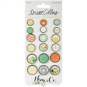 Teresa Collins Nine & Co. Decorative Brads 18/Pkg