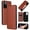 Brown, variant on For Xiaomi Redmi Note 11 Pro / Note 11 Pro+ Carbon Fiber Texture Horizontal Flip PU Phone Case