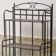 thumbnail image 2 of Pemberly Row Outdoor Iron Bakers Rack, 2 of 2