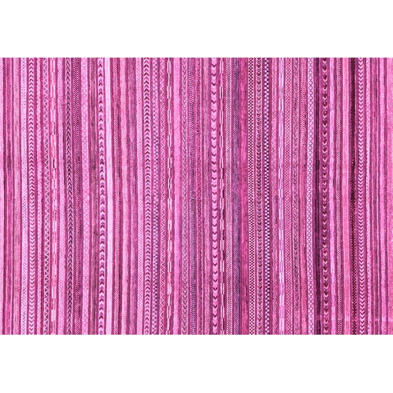 Ahgly Company Indoor Rectangle Abstract Pink Modern Area Rugs, 8' x 12'