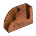 thumbnail image 4 of Soporte de madera para filtros de café, cono de madera, estilo vintage, creativo, organizador de caja para filtros redondos, mostrador de cafetería, 4 of 8