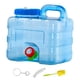 thumbnail image 1 of Contenedor de agua Cubo de agua con grifo Jarra de almacenamiento de agua a prueba de fugas Tanque de agua para barbacoa Senderismo Mochilero 75 l sin grifo de repuesto, 1 of 8