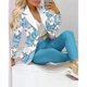 thumbnail image 1 of Nuevo 2024 conjuntos de pantalones formales de oficina para mujer, 2 uds., Blazers lisos con doble botonadura, chaqueta y pantalones, conjunto de dos piezas, trajes de pantalón femenino, 1 of 5