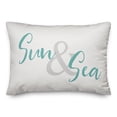 thumbnail image 2 of Creative Products Sun And Sea Type Teal 14x20 Spun Poly Pillow, 2 of 3