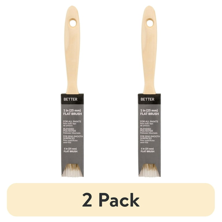 BETTER 1" Flat Blended Polyester Brush, 2-Pack photo 1