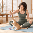 thumbnail image 6 of Pink Small Kitten Starter Kit with Litter Box, Scoop, Feeding Bowl and Toys, 6 of 9