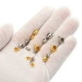 thumbnail image 3 of 6mm Spacer Bead, 30pcs Bail Bracelet Charm Spacer Beads Bail Tube Beads Pendant Hanger Links Connector Tube Charm Stainless Steel, Golden, 3 of 6