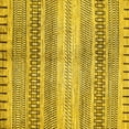 thumbnail image 1 of Ahgly Company Indoor Square Abstract Yellow Modern Area Rugs, 5' Square, 1 of 4