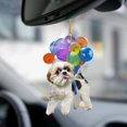 thumbnail image 3 of PAVEOS Balloons Decoration on Clearance Car Cute Dog Hanging Ornament with-hanging Ornament Decors 2D Effect Multi-color-z, 3 of 3