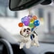thumbnail image 1 of Xihbxyly Adorno para Coche con Forma de Perro, Diseño de Globo Colorido, Impresión Acrílica de Doble Cara, Fácil de Colgar, Perfecto para Espejos de Coche y Decoración Del Hogar, Tamaño de 8,4 Cm, Ef, 1 of 3