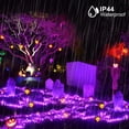 thumbnail image 3 of Luces navideñas Kemooie 500 LED moradas, 50 m, resistentes al agua, 3 of 9