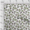 thumbnail image 1 of oneOone Cotton Poplin White Fabric Leaves & Flower Floral Sewing Craft Projects Fabric Prints By Yard 56 Inch Wide, 1 of 4