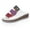 White, variant on Utoimkio Platform Sandals for Women Plus Size Women's Ladies Mixed Color Slip On Wedges Sandals Casual Slipper Shoes