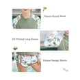 thumbnail image 6 of Aideaone 2 Piece Girls Rash Guard Set Long Sleeve Swimsuit with Shorts UPF 50+ Bathing Suits for Girls 7-12 Years, 6 of 7