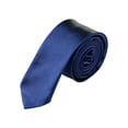 thumbnail image 1 of INSPIRE CHIC Corbata ajustable de pura seda para hombres, decorativa, color azul marino, talla única, 1 of 7