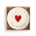thumbnail image 2 of Demdaco Heartful Home Red and White 10 inch Ceramic Stoneware Giving Plate, 2 of 2