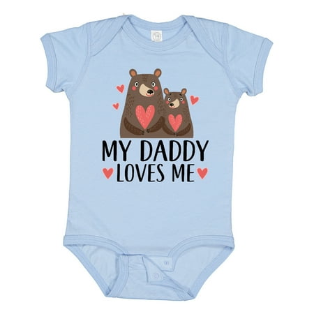 

Inktastic My Daddy Loves Me Bear Gift Baby Boy or Baby Girl Bodysuit
