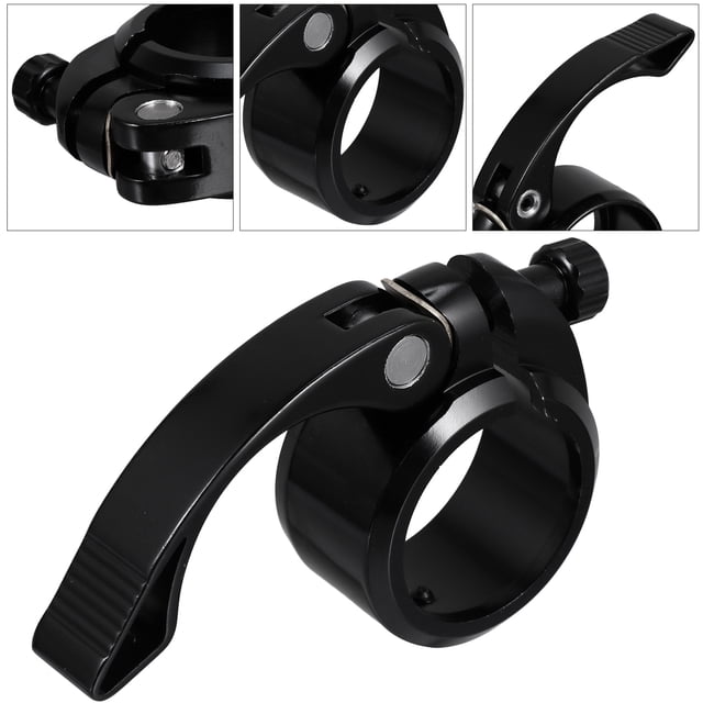 unbranded 1Ud Abrazadera Rápida Para De Asiento De En Aluminio Negro Compatible Con Mtb