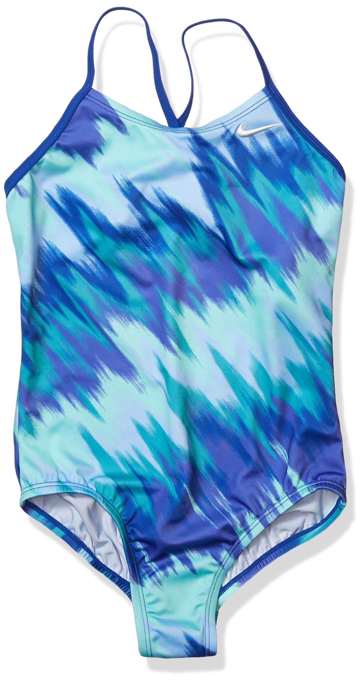 Nike Swim Girls' Crossback One Piece Swimsuit, Game Royal Immiscible