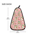 thumbnail image 6 of Frogs Wings Hearts Pattern Hand Towel Quick Drying Home Storage Kitchen Towel Hooks Dish Cloths, 6 of 6