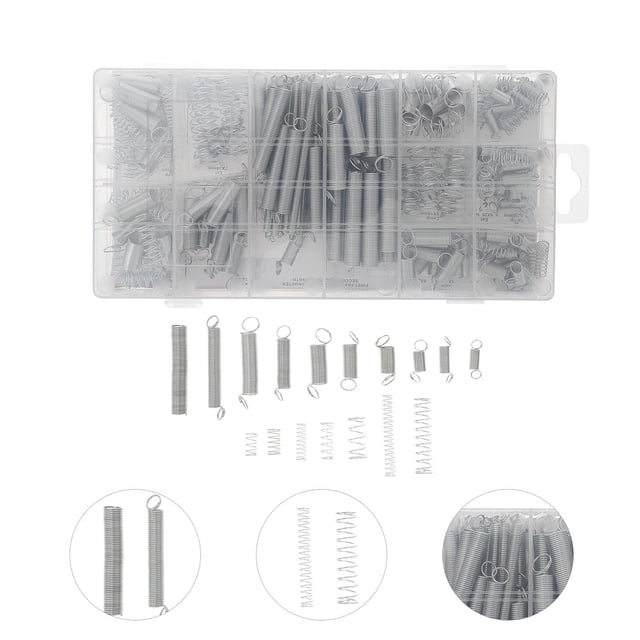HEALEEP Ensemble de Ressorts Galvanisés en Spirale 200 Pcs Ressorts d'Extension pour Appareils Automobiles Électroniques