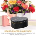 thumbnail image 3 of NOGIS Heart- Shaped Gift Cases Heart Shaped Gift Box 3pcs Candy Packaging Boxes with Lid Flower Bouquet Box Floral Arrangements Bucket for Wedding Valentines Day Proposal Storage Cases, Black, 3 of 7