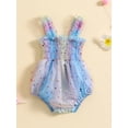 thumbnail image 2 of GXFC Infant Baby Girl Rompers Dress Newborn Girl Summer Sleeveless  Stars Print Tulle Jumpsuit One Piece Skirt Dress Bodysuit 0-24M, 2 of 9