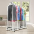 thumbnail image 3 of Sorbus 6ft Garment Rack Cover - 2 Pack, Transparent, Dustproof, Waterproof, 3 of 9