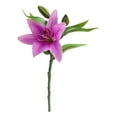 thumbnail image 2 of FNGZ Artificial Clearance Promo Artificial Lily-flowers with 1 Full-bloom Flower Heads and 2 Buds Wedding Party Office Home Decor, 2 of 2