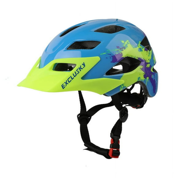 Kids Helmet, Kids Bike Helmet Boys and Girls Bike Helmet with Cool Visor Helmet for 5-14 Years Old,blue