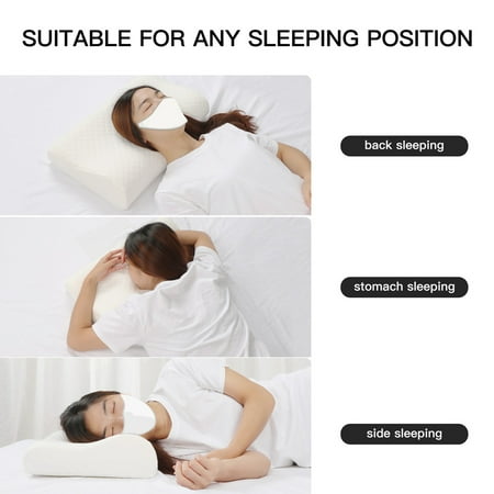Sleep Contoured Memory Foam Pillow Neck Support Pillow Standard