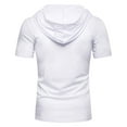 thumbnail image 6 of DPTALR George Short Sleeve Hoodies for Men Hoodies Summer Sweatshirt Lightweight Breathable WhiteBig and Tall Men XL, 6 of 8