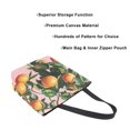 thumbnail image 3 of FORMRS Womens Canvas Tote Bag with Zipper Inner Pocket Shoulder Handbag, Vibrant Oranges, 3 of 7
