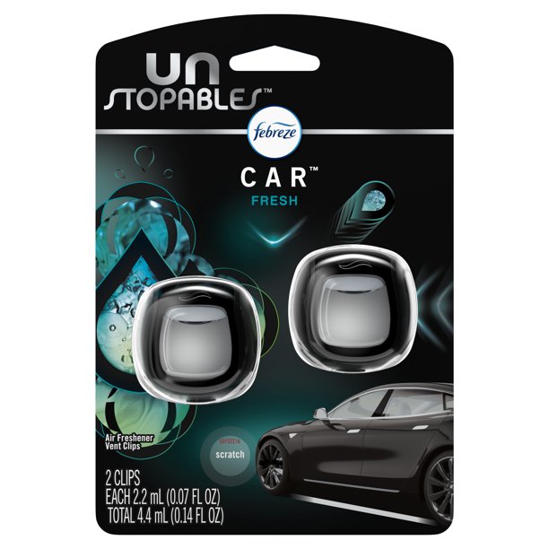 Download Febreze Car Odor-Eliminating Air Freshener, Fresh Scent, 2 Ct - Walmart.com - Walmart.com