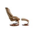 thumbnail image 2 of Relax-R™ Montreal Recliner and Ottoman in Sand Top Grain Leather, 2 of 9