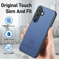 thumbnail image 6 of Designed for Samsung Galaxy A56 5G Classic Case, Slim Leather Luxury Business PU Non-Slip Texture Grip Shockproof Bumper Protective Phone Cover Men Women For Samsung Galaxy A56 5G,Blue, 6 of 9